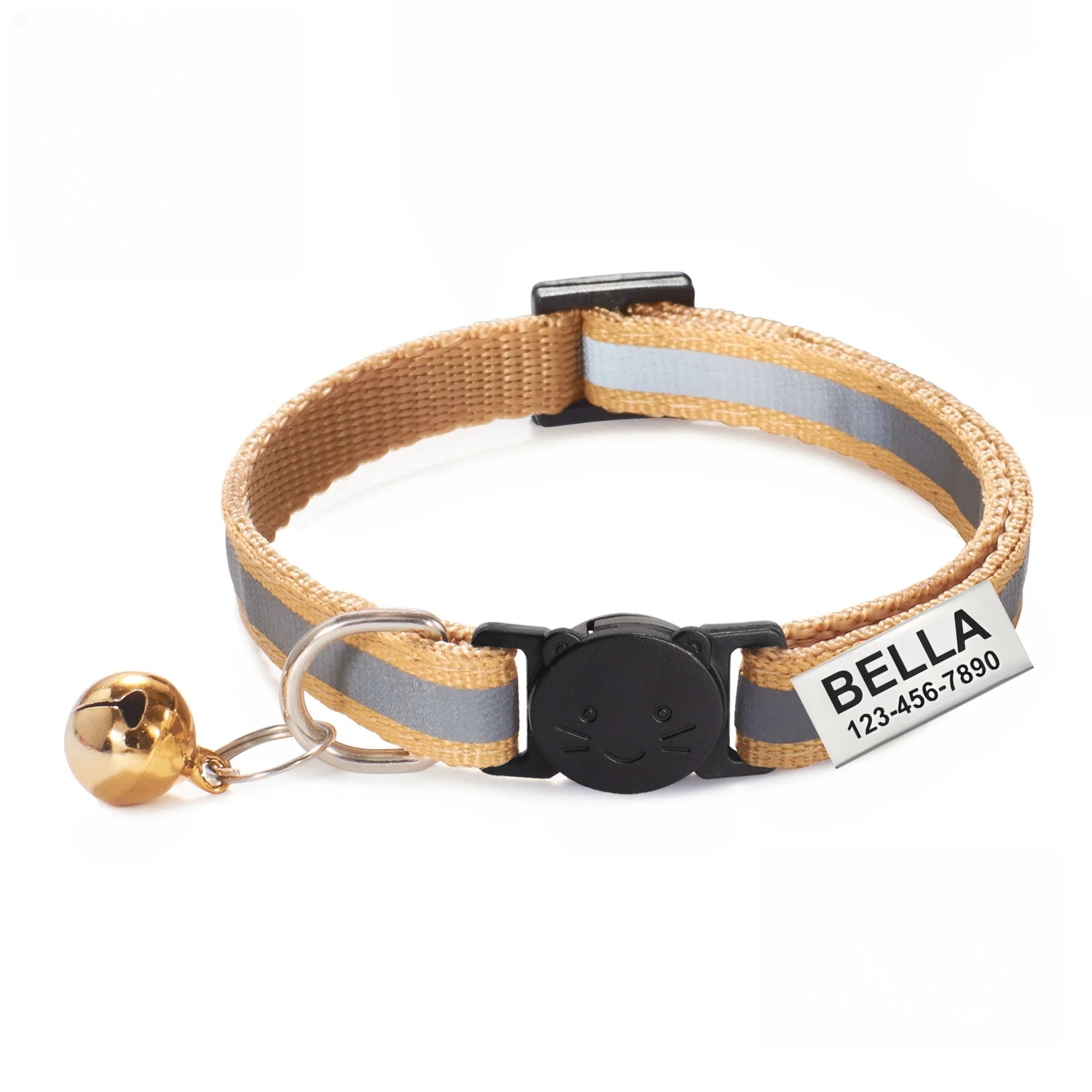 13 Colors Custom Engraved Reflective Cat Collar