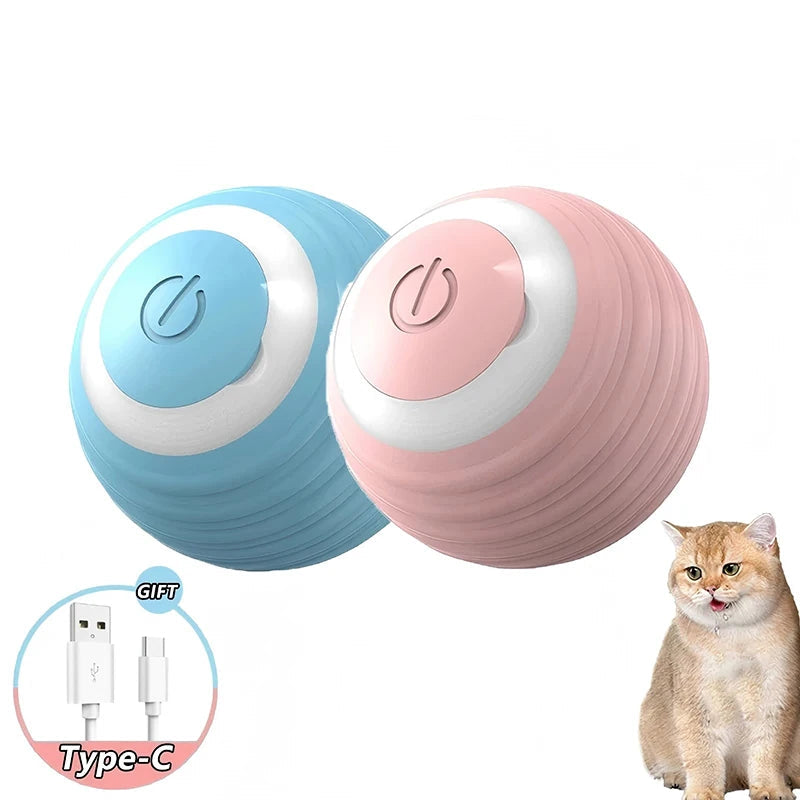 2Pcs Cat Interactive Ball Toys