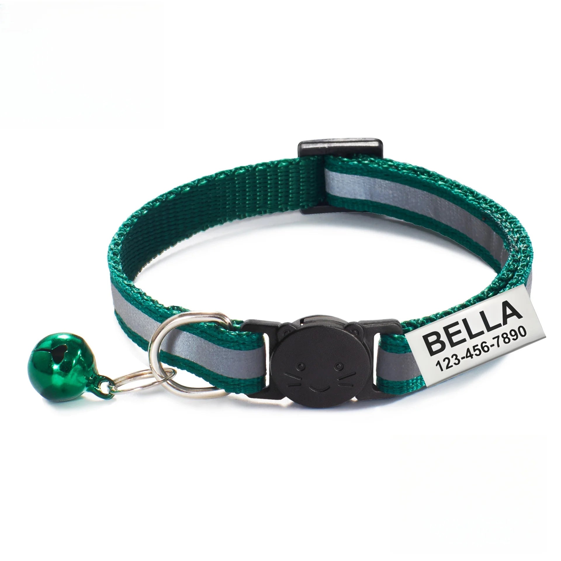 13 Colors Custom Engraved Reflective Cat Collar