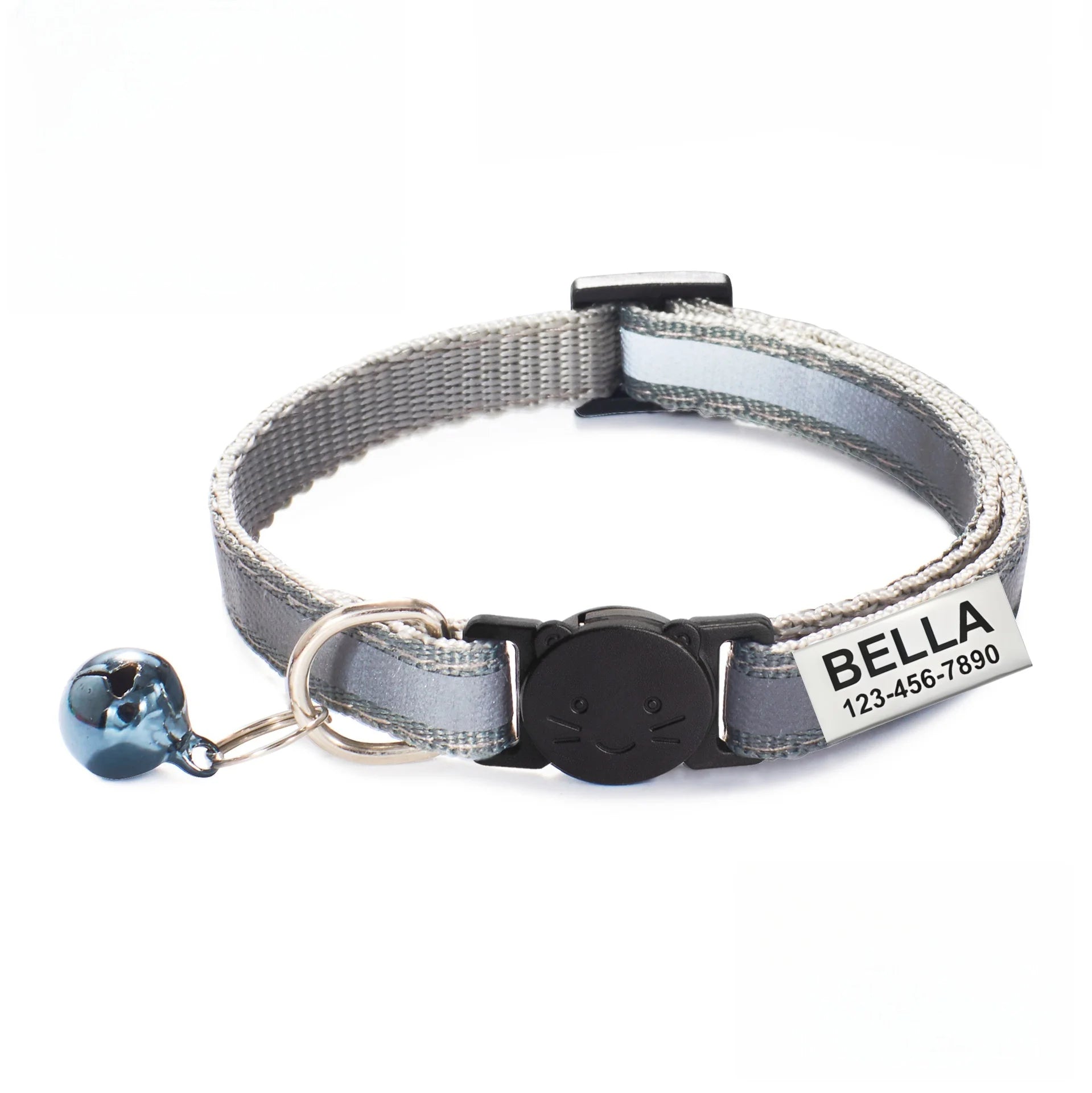 13 Colors Custom Engraved Reflective Cat Collar
